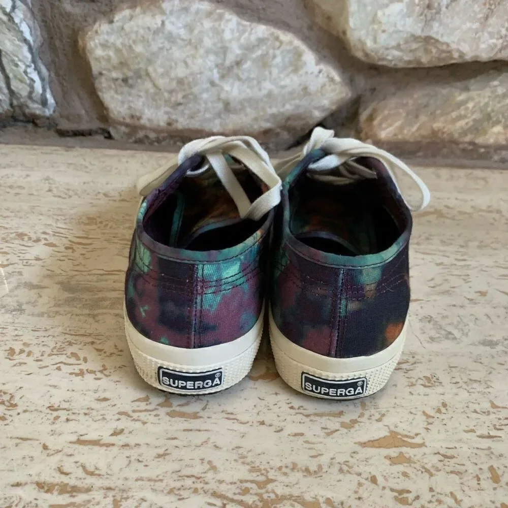 Womens Superga tie dye cotu 2750 canvas sneakers size 6.5 (37)